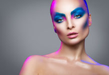 Neonowe powieki, wyrazista kreska… To zimowy makijaż Zimowy make-up