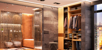 Kamienne wykończenie wystroju wnętrza, czyli gustowne inspiracje naturą Sypialnia wykończona szarym kamieniem