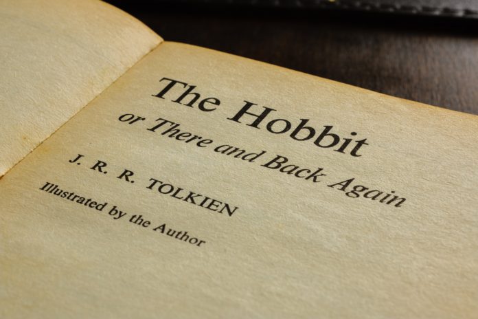 Hobbit Tolkiena strona tytułowa