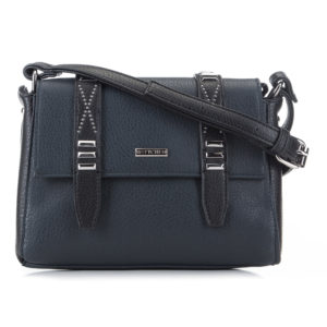 pojemna torebka damska zapinana na dwa paski