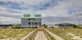 Małe czy duże mieszkanie – jakie wybrać? drewniany pomost prowadzący do pięknego domu