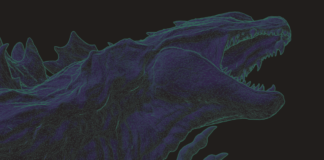 Monstrum w wielkim mieście, czyli coś dla miłośników filmów o gigantycznych potworach godzilla schematyczny rysunek