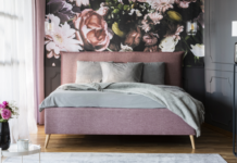 Trendy: fototapeta w domu od Uwalls.pl klimatyczna fototapeta w kwiaty w sypialni