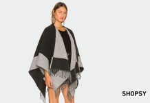 Wełniane ponczo damskie – trend zima 2022 ponczo damskie
