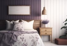 Jaka najlepsza pościel na wiosnę? fioletowa aranżacja sypialni