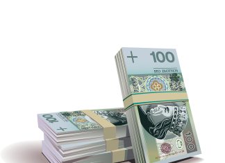 Kradzież pieniędzy z konta bankowego polskie banknoty stuzłotowe