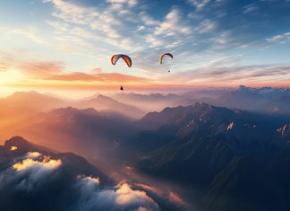 Podróże w poszukiwaniu najlepszych miejsc na paralotniarstwo paralotnia