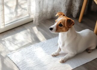 Czy warto korzystać z podkładów dla psa podczas treningu czystości? podkład dla psa